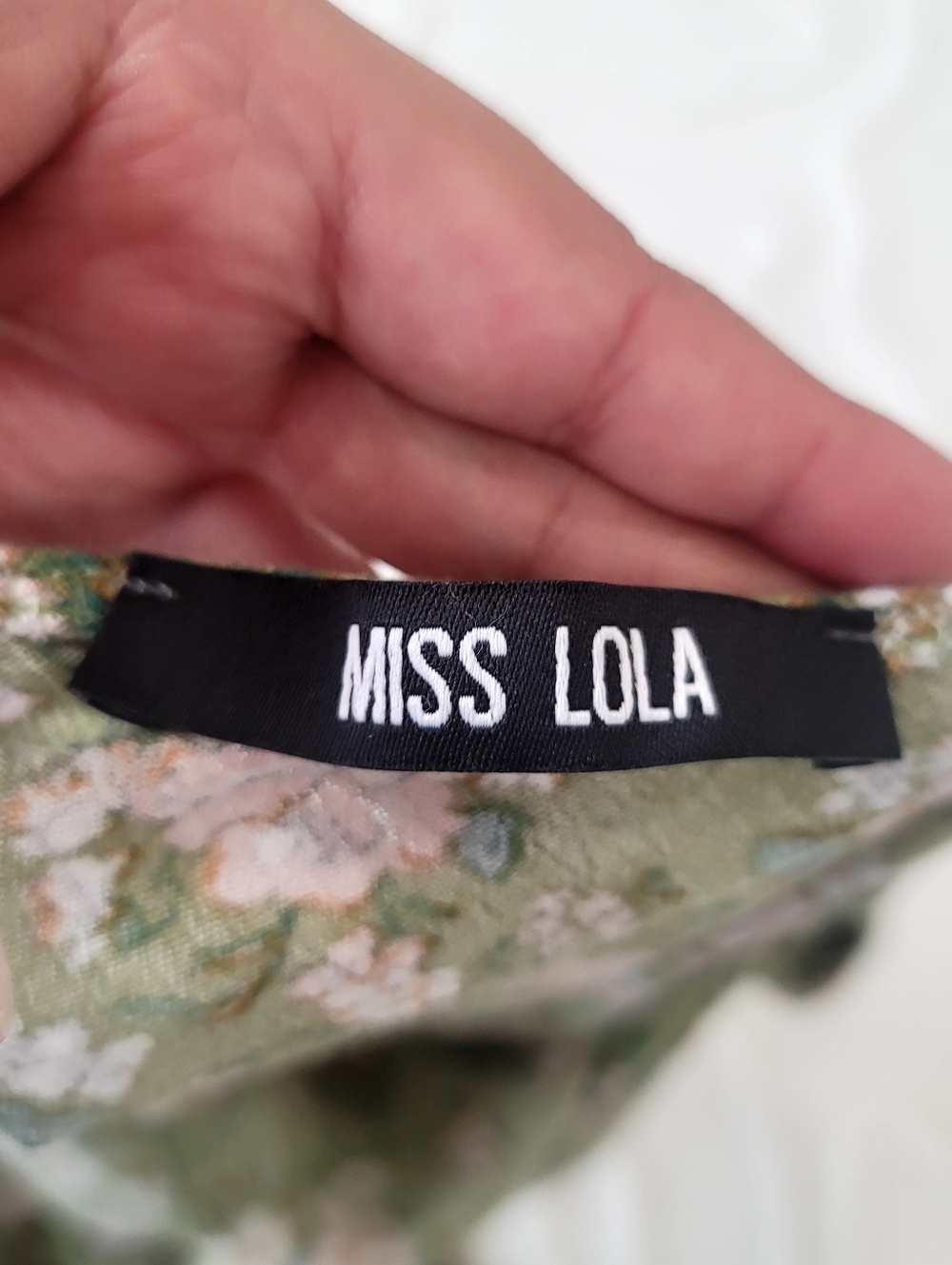 Miss Lola Green Floral Cowl Neck Maxi Dress - Cottagecore Boho - Medium - Picture 11 of 11